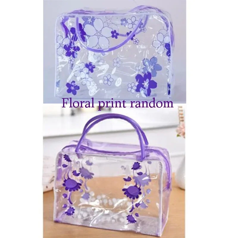 Travel Waterproof Clear Toiletry Bag Women Transparent Cosmetic Bag Portable Zipper Makeup Bags Case Organizer Pouch Handbag