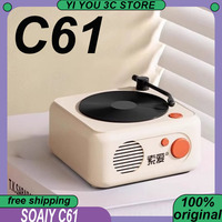SOAIY C61 Bluetooth Speaker Mini Portable Speaker Wireless Outdoor Subwoofer High Quality Home Use USB Bluetooth AUX TF