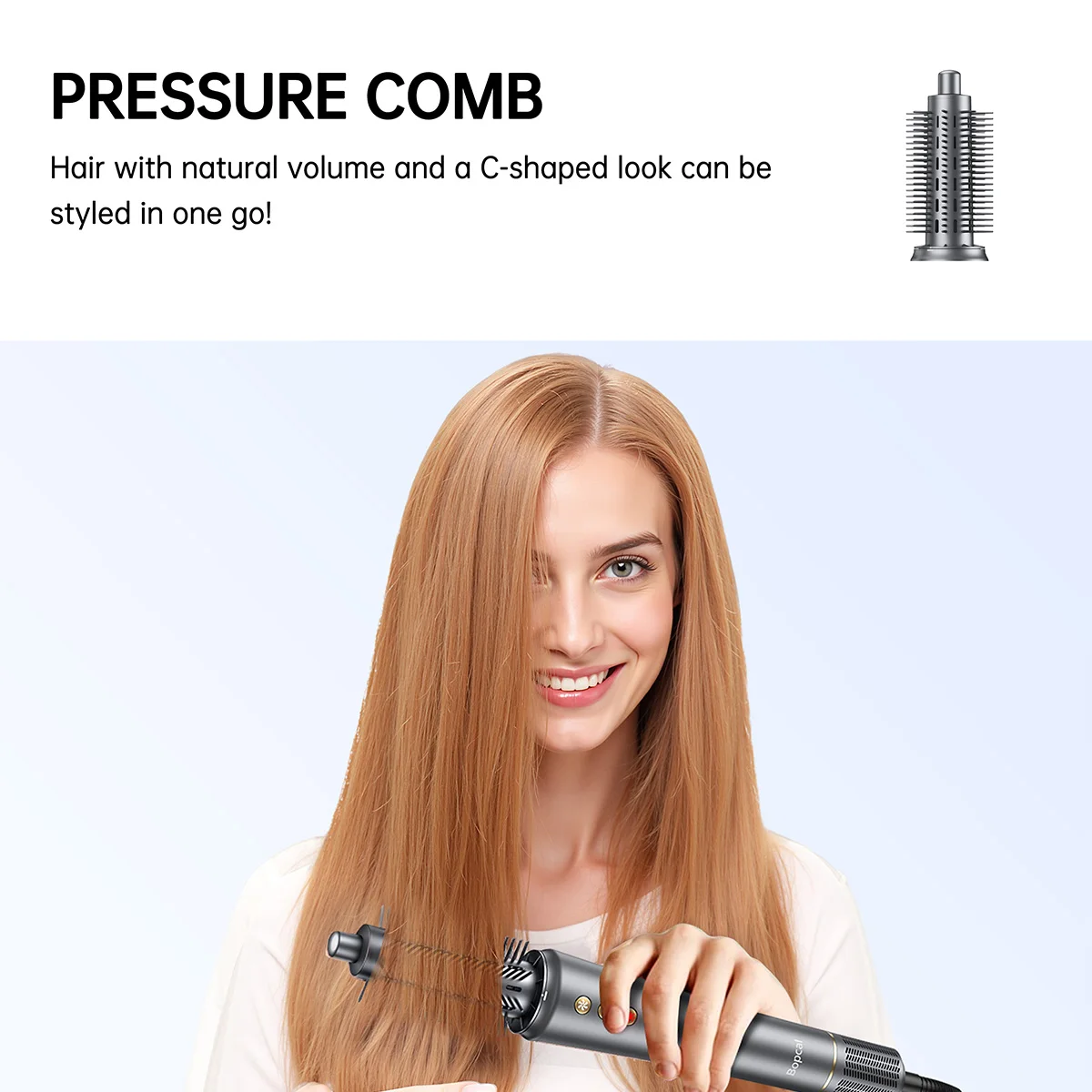 5 in 1 Hair Dryer,Multi Styling Tool,Straightener & 32mm Curling 300 Million Negative Ions Hair Care 1-3 Mins Quick Drying Gifts image 6