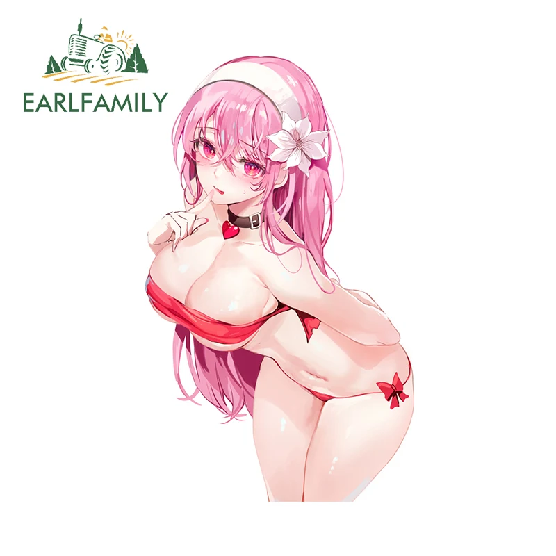 

EARLFAMILY 13 см × 7,9 см оригинальные розовые волосы, девушки, автомобильные наклейки, привлекательное аниме графика, фотография, индивидуальные автомобильные товары