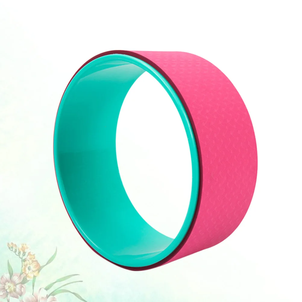 

1pc Yoga Wheel Premium Nonslip Sweat-Resistant For Balance Flexibility Stretching Yoga Accessory Women Gift Rose Green Pilates