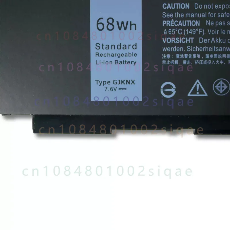 GJKNX Laptop Battery For DELL Latitude E5480 5580 5490 5590 For DELL Precision M3520 M3530 Series  7.6V 68WH