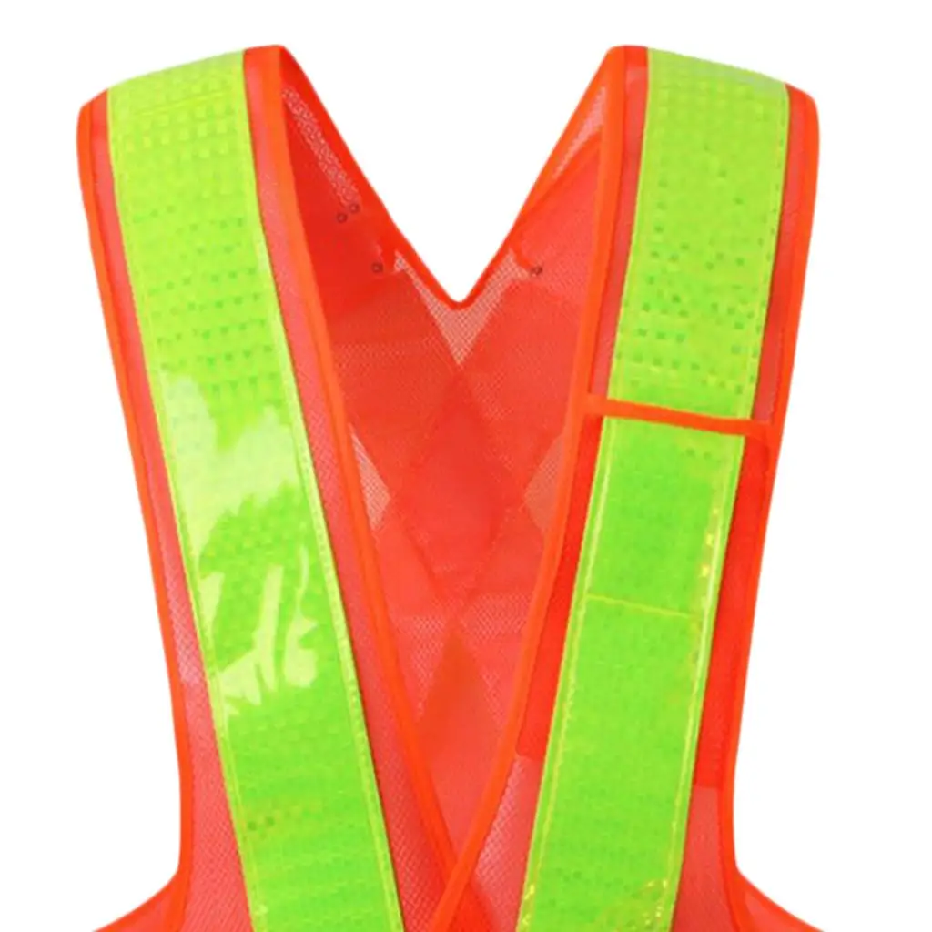 سترة أمان شبكية عالية الوضوح وخفيفة الوزن، صدرية واقية عاكسة للضوء للعاملين من الذكور والإناث #6