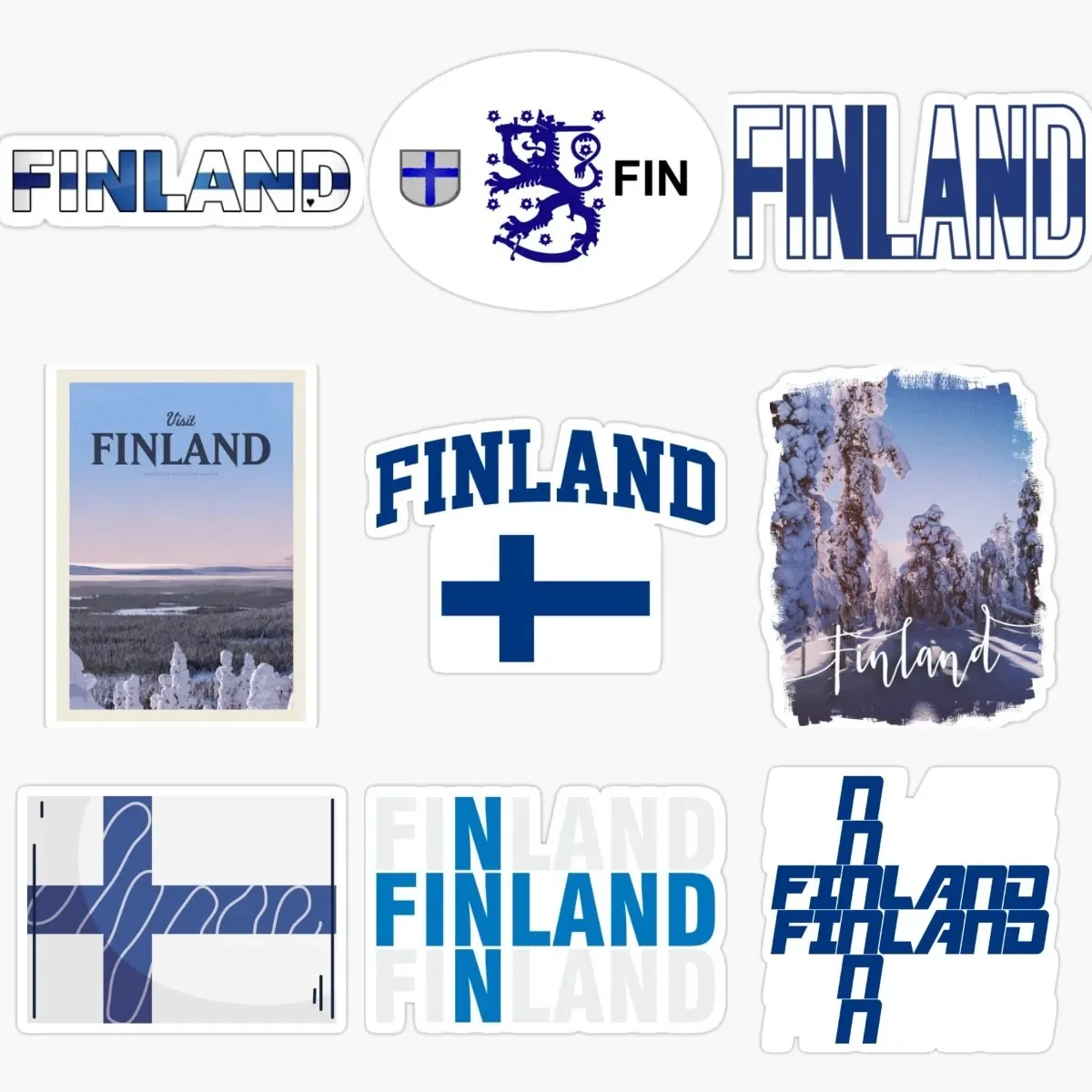 

Creative Finland Flag PVC Stickers for Decorate Car Bicycle Wall Helmet Camper Bumper Window Motorcycle Off-road