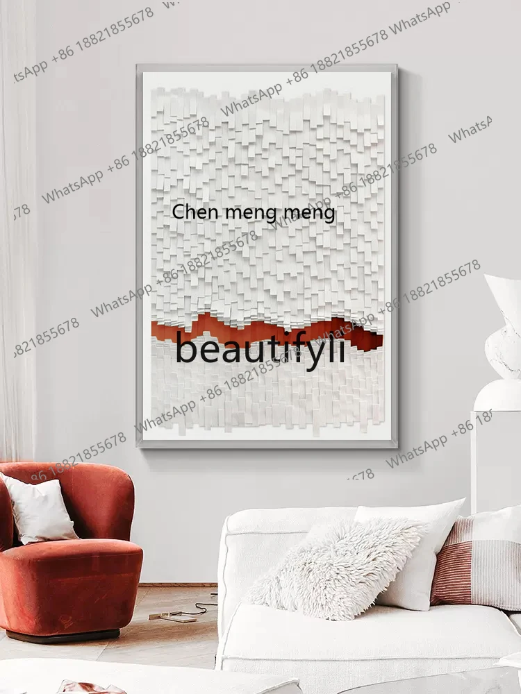 X High-End Light Luxury Hotel Mural Decoration Installation Art Abstract Entrance Hallway Hanging Painting