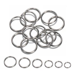 200Pcs/lot 3mm-12mm Stainless Steel Open Jump Rings Split Rings Findings For Jewelry Making Connectors Diy Accessories Supplies