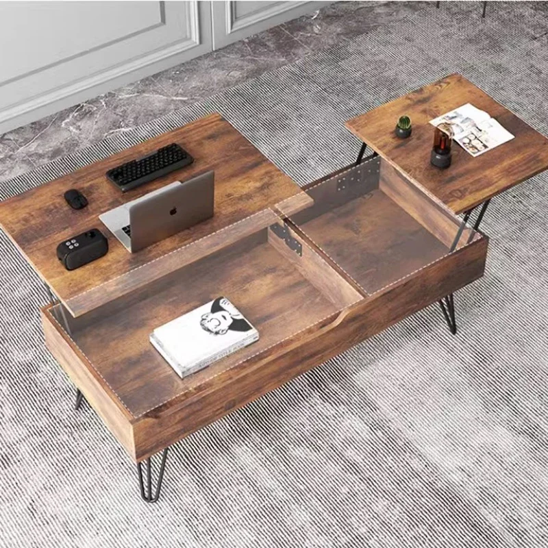 Mesa de centro de almacenamiento para dormitorio, organizador Trau, sofá, Mesa de café móvil nórdica, Mesa Lateral moderna, Kaffee Tische, muebles