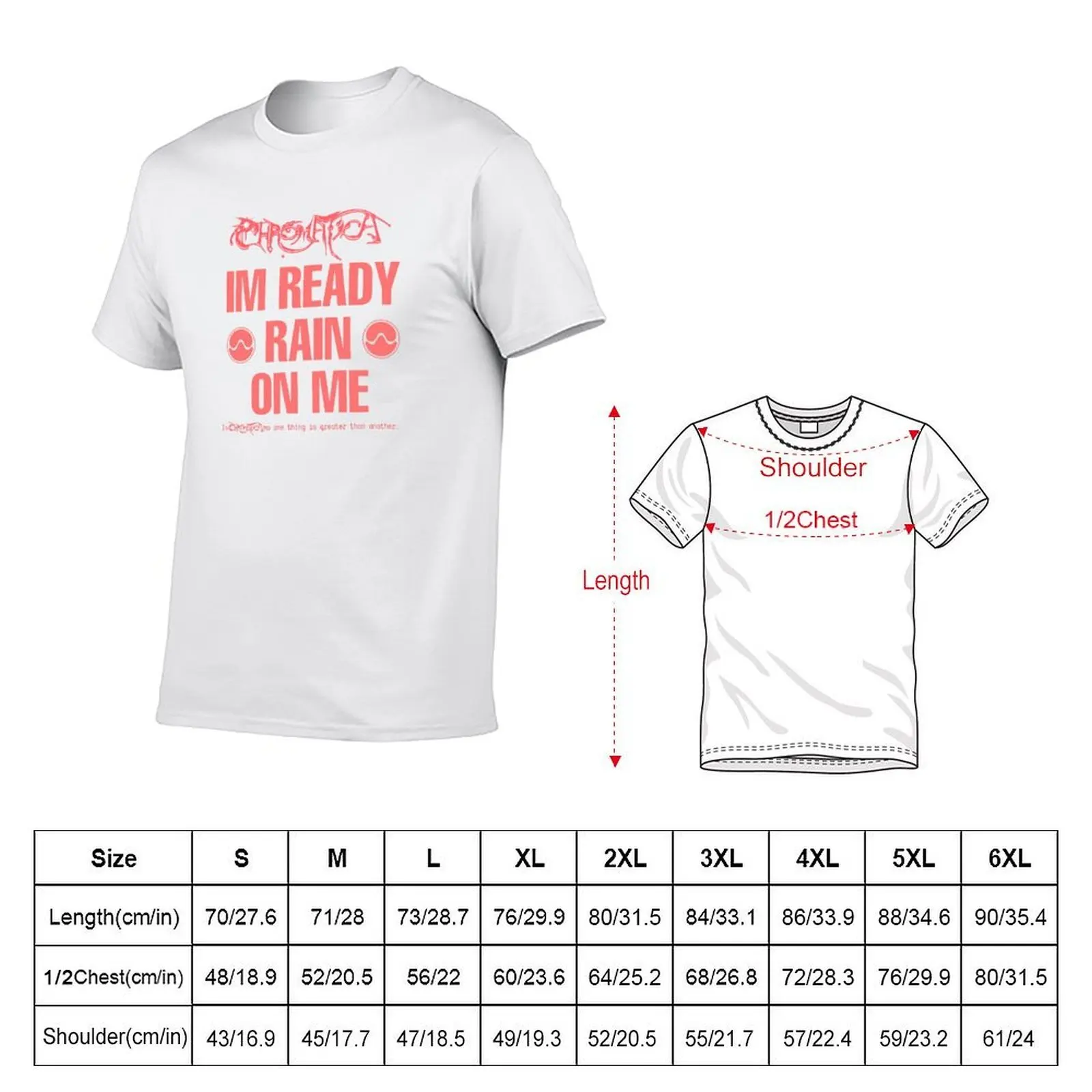Rain On Me Chromatica and Sine Wave T-Shirt printed t shirts for man man t shirt graphic funny t shirts cotton T-shirt
