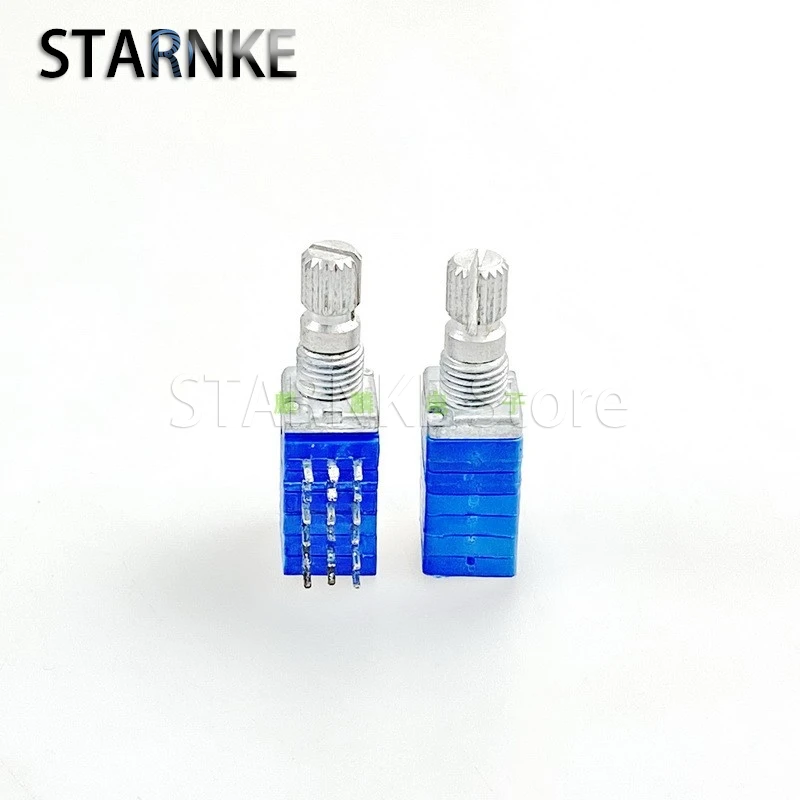 3PCS 09 Type C200K 6-link Plastic Amplifier Audio multi-channel Gain Volume Potentiometer 15mm Knurled Shaft