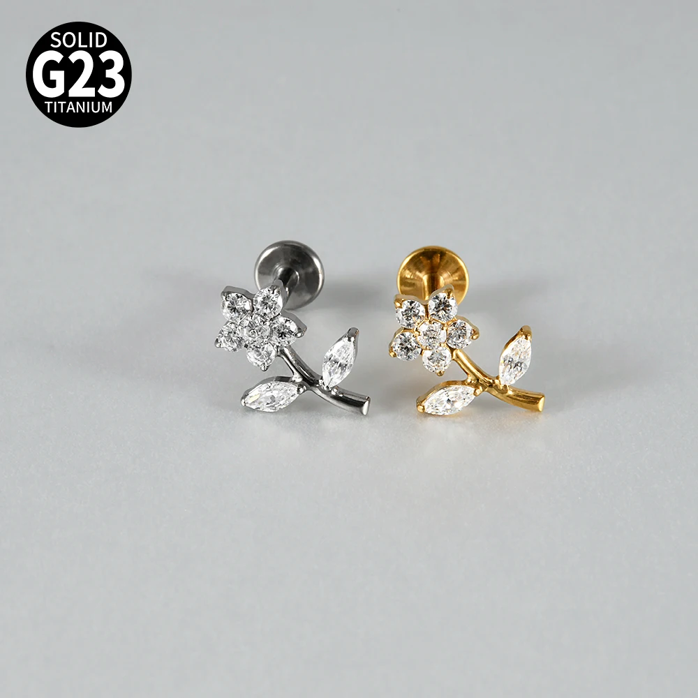1PC Piercing Labret de Titânio - Conch Earring Hoop avaliação e preço