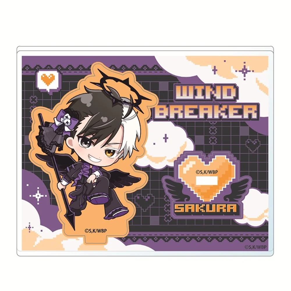 Anime Wind Breaker Acrylic Stand Model Figure Keychain - Sakura Haruka Suo Hayato Umemiya Hajime Cosplay Plate Fans Gift
