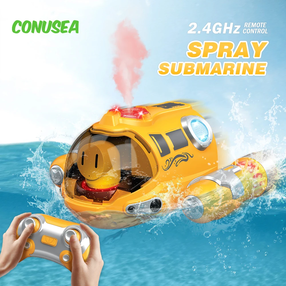 RC Boot Spray U-Boot 2,4g Fernbedienung Boote Elektro-Motorboot wasserdichtes Motorboot drahtlose funk gesteuerte Schiffs spielzeug