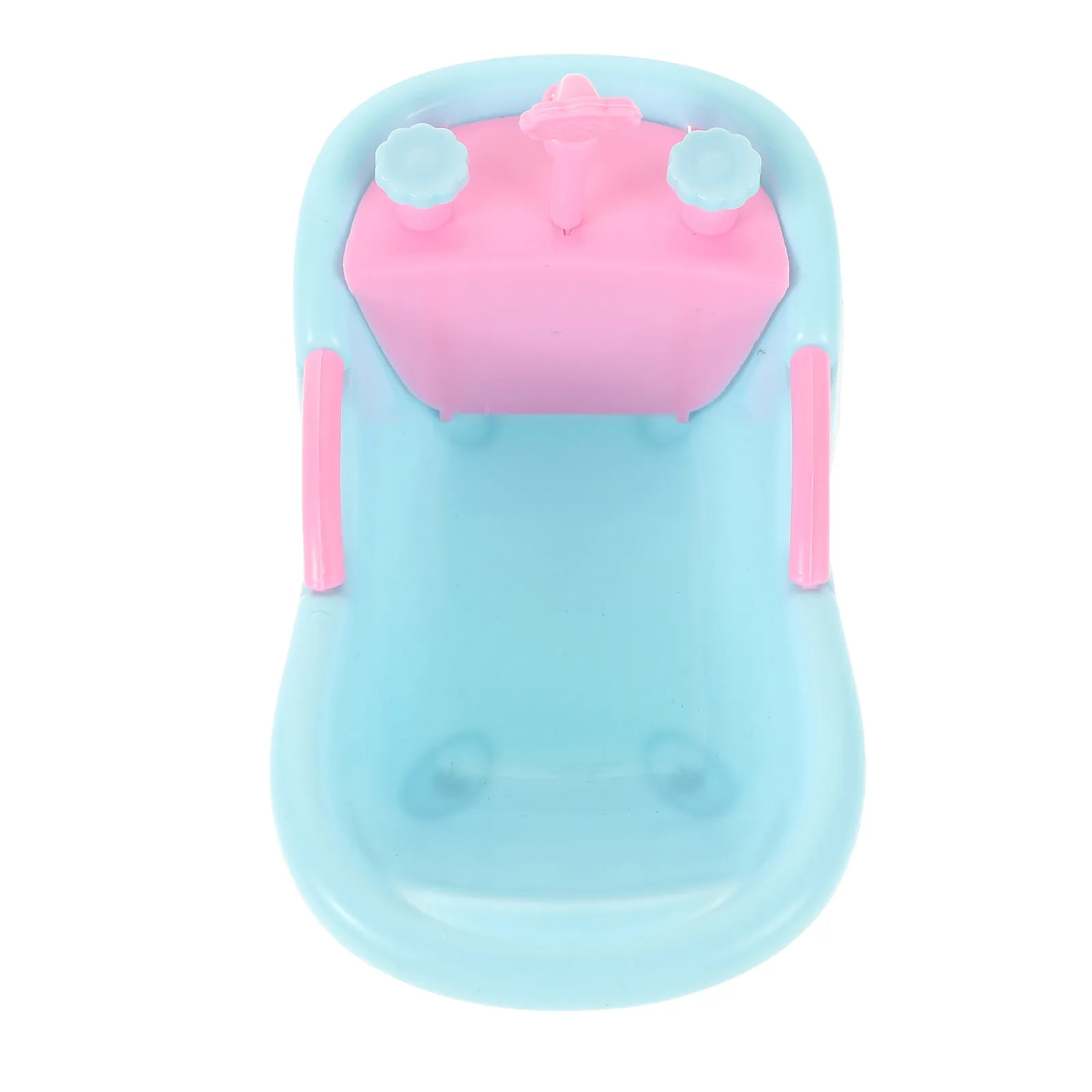 Miniature Dollhouse Bath Set Realistic Tiny Bathtub for Bathroom Simulation Portable Compact Design Fine Craftsmanship Kids