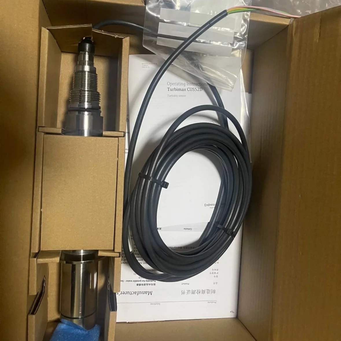 

Endress + Hauser E + H Turbidity Sensor Turbidity CUS52D Sanitary Memosens Sensor Laboratory-Grade Measurement Accuracy