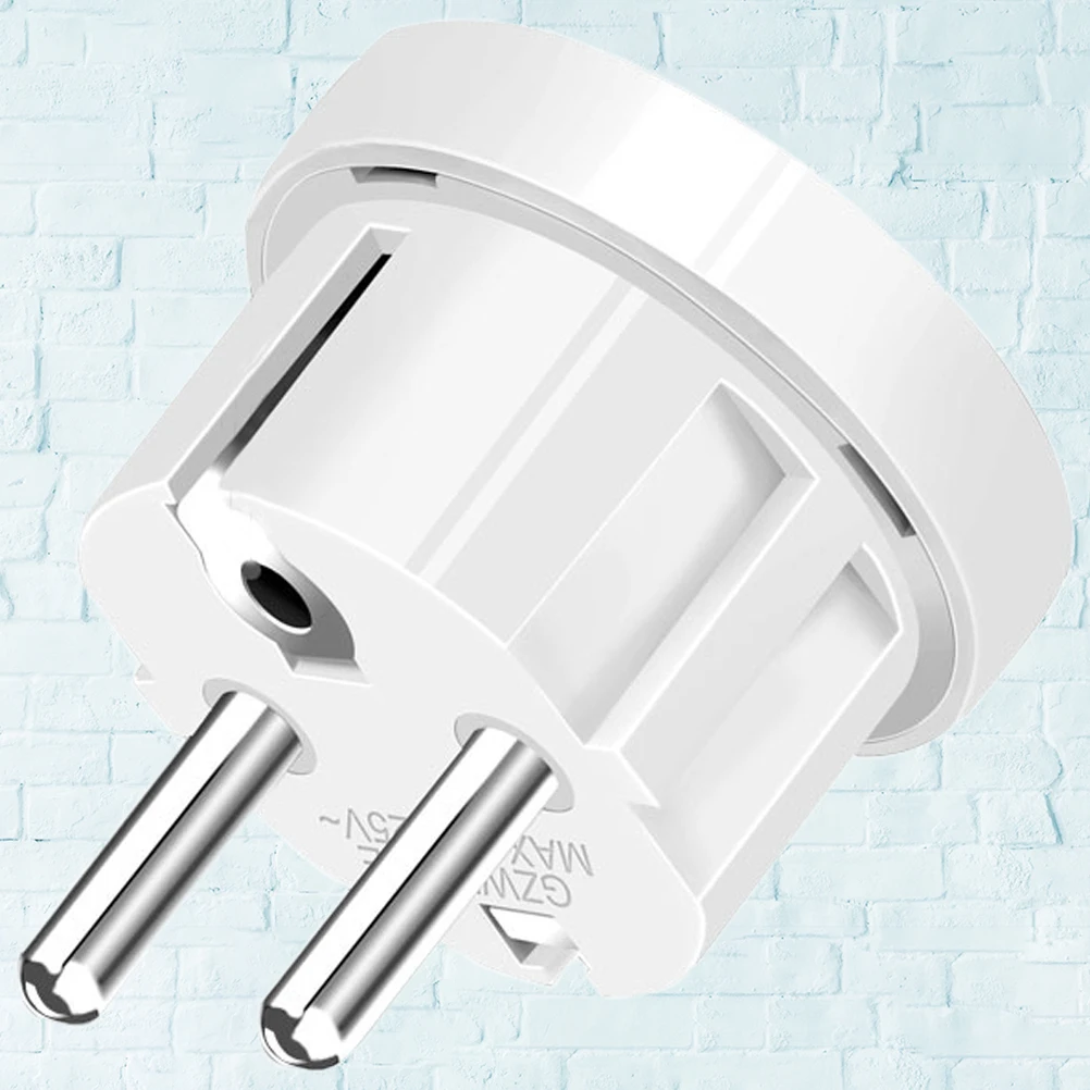 

1pc 4.8mm Universal EU Travel Adapter National Standard to European Standard Adapter Converter Socket Plug