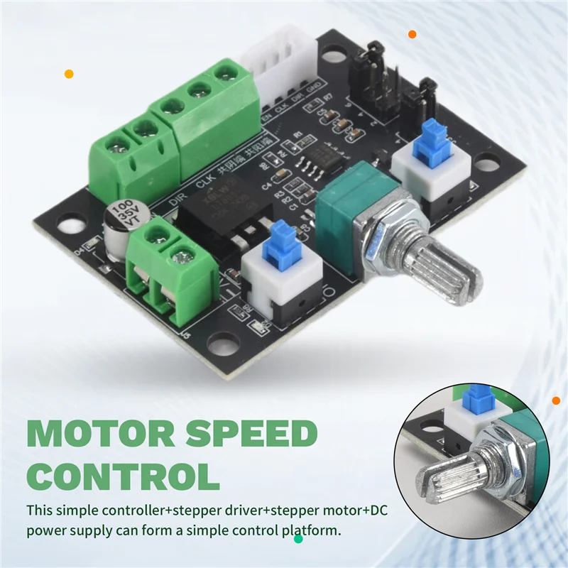 ABRO-MKS OSC V1.0 Stepper Motor Drive Simple Controller Pulse PWM Signal Generator Module Speed Control 8-24V
