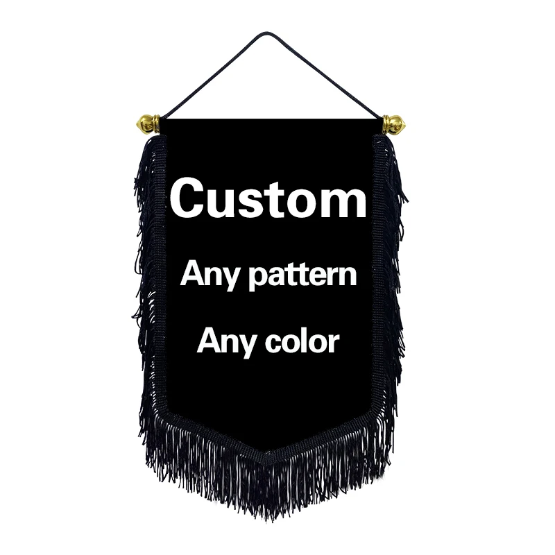 EOODLOVE Customized Hanging Indoor and Outdoor Commemorative Flags with Any Pattern Logo Hanging Flag, Blackbeard