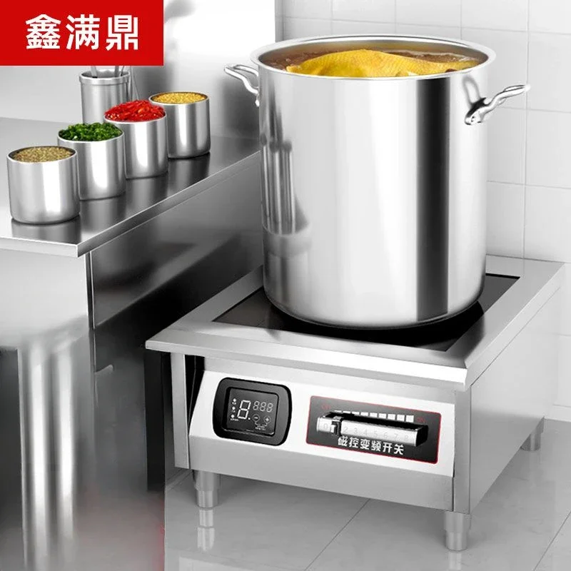 Commercial induction cooker with high power and efficient heating, very suitable for frying in commercial kitchens