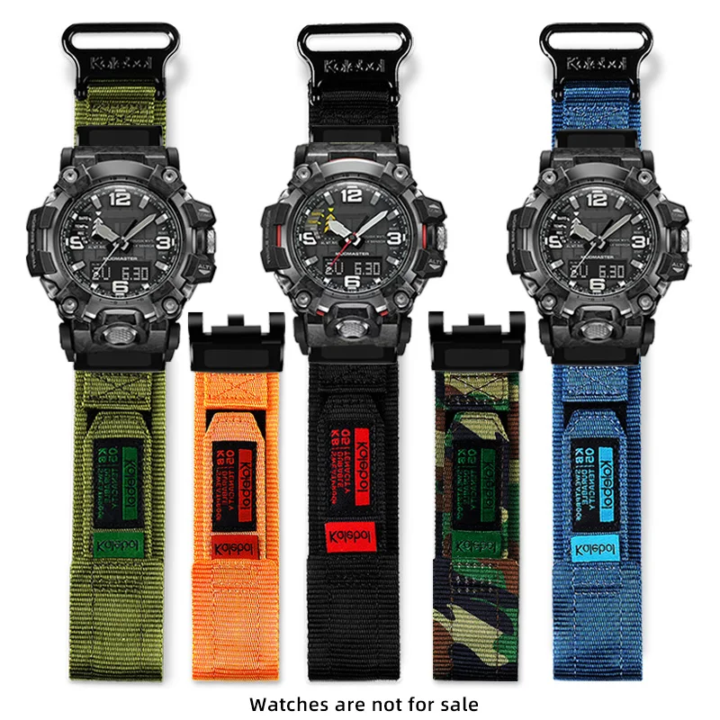 Cinturino in tela traspirante per Casio 5678 Big Mud King II GWG-2000 GWG-2040 cinturino in tela di nylon da uomo braccialetto impermeabile