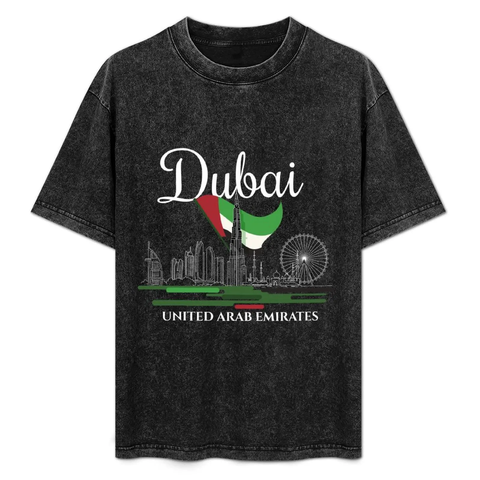 United Arab Emirates Dubai T-Shirt oversized t shirt basketball graphic tees plain plus size tops Men's cotton t-shirt