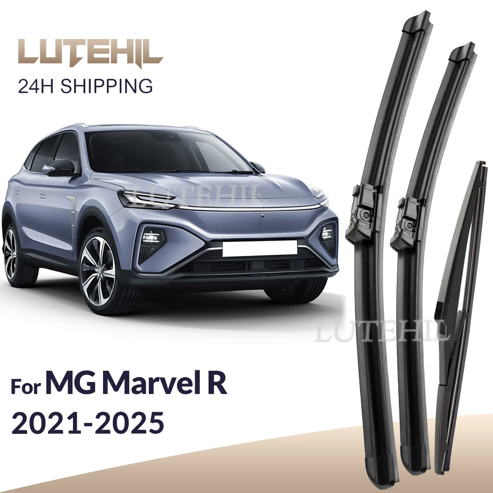 

For MG Marvel R 2021-2025 2022 2023 2024 Wiper Front & Rear Wiper Blades Windshield Windscreen Window Brushes 24"+20"+10"