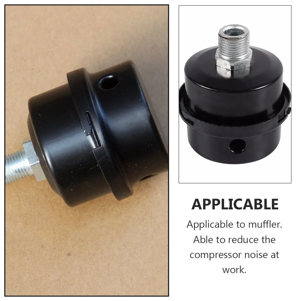 Air Compressor Intake Filter Noise Muffler – 2pcs Metal Replacement for Generator Blower