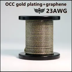 OCC copper gold-plated+graphene earphone upgrade cable DIY upgrade cable bold version ie900 n5005 0.78MM