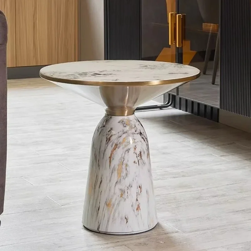 

Hot-selling metal frame color coffee table modern living room corner table