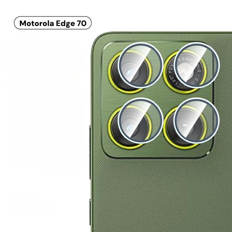 Kit Rear Alloy Camera 9H Glass Protector For Motorola Edge 70 Edge60 Fusion Edge2025 Metal Lens Frame Ring Camera Film Cap