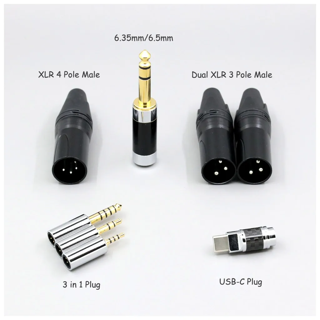 كابل سماعة أذن TypeX 25AWG Litz Shielding 7n OCC لسماعات Meze 99 109 pro Classics NEO NOIR 8891