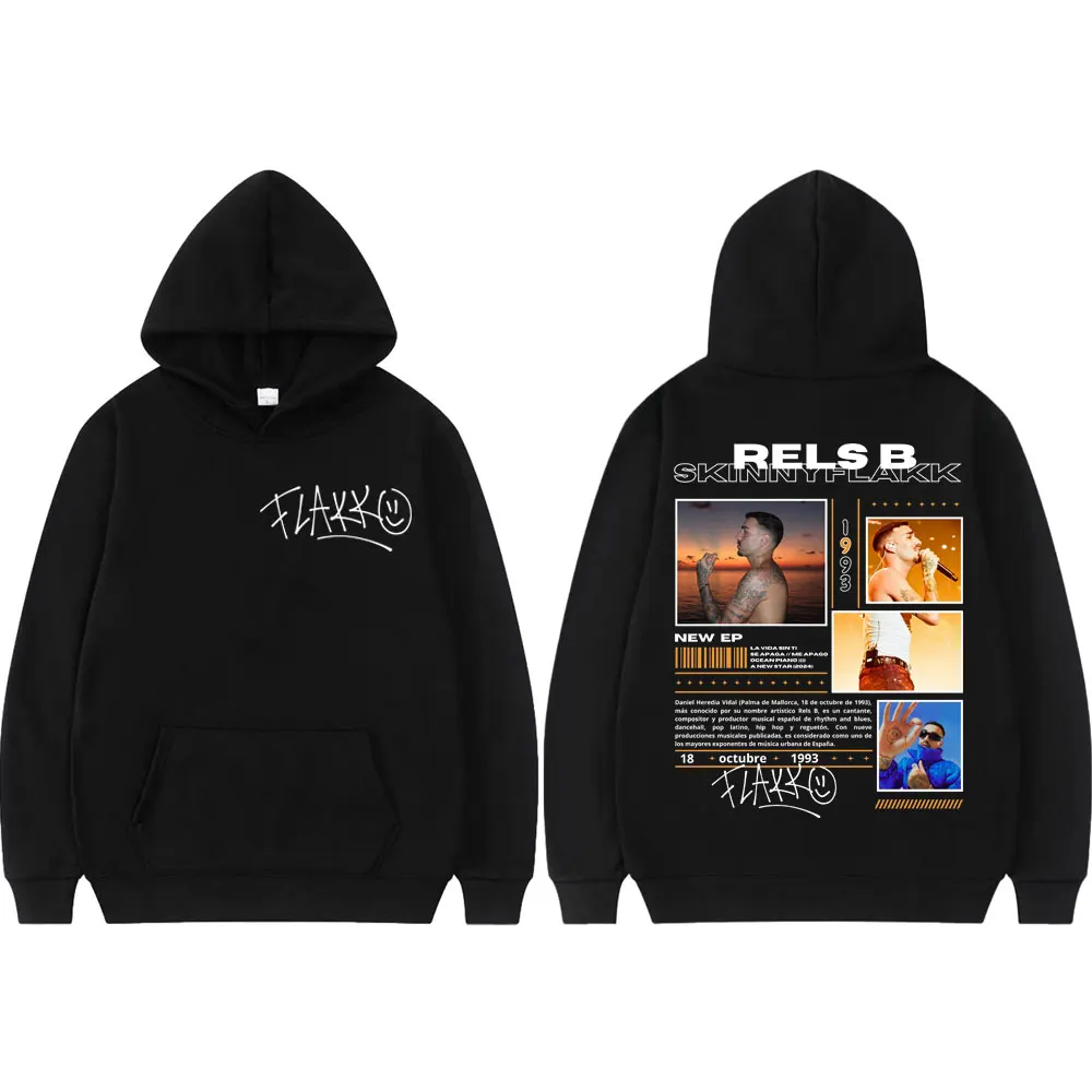 

Rapper Rels B Graphic Hoodies Harajuku Hip Hop Hooded Sweatshirts Men Women Clothing Fashion Y2k Oversized Pullovers Streetwear