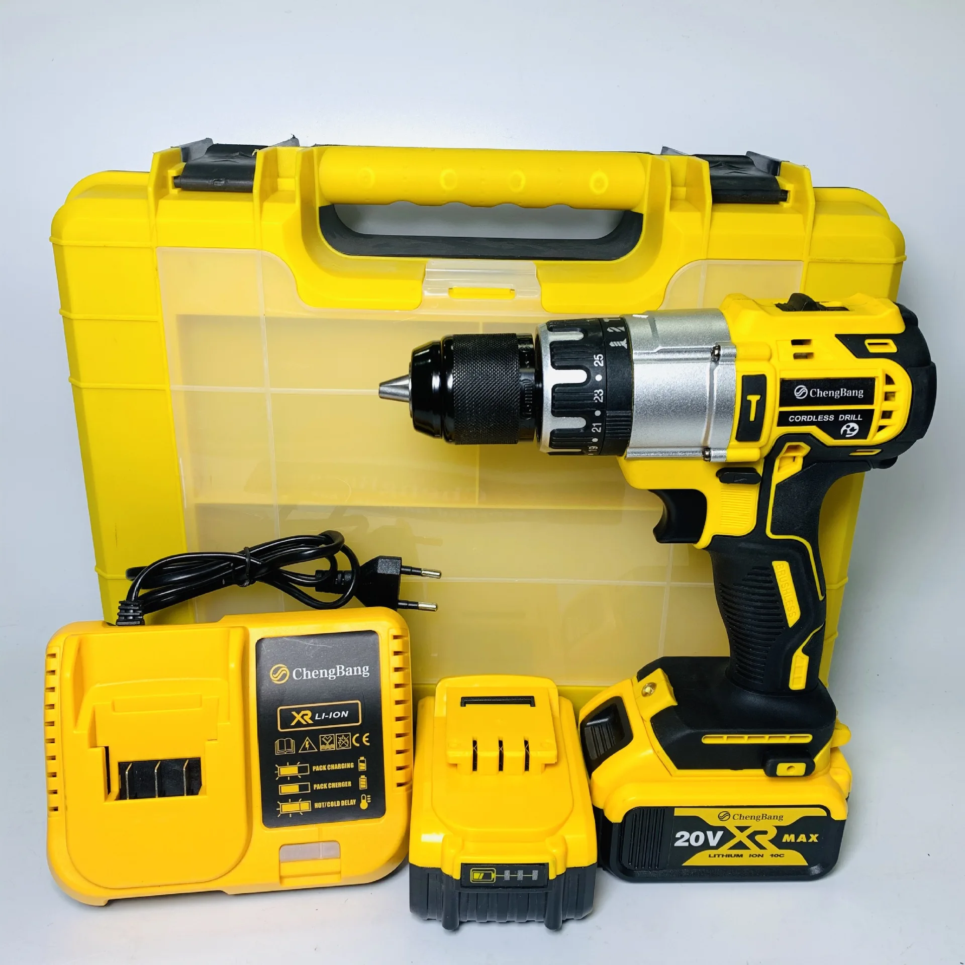 

20V Brushless Cordless Drill DW791 Impact Lithium Electric Tool Set 13MM Impact Screwdriver OEM Customizable Battery Combination