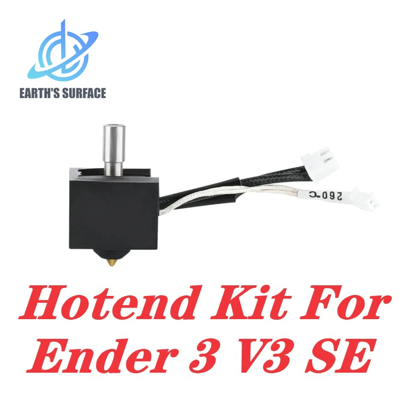 

DB-3D Printer Parts Ender 3 V3 SE Hotend Kit Titanium Alloy Throat Bimetal Heatbreak 24V 40W J-head Kit For Ender-3 V3 SE Hotend