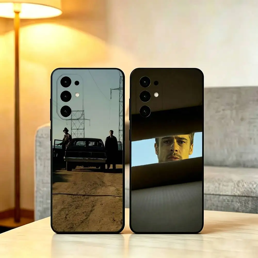 Чехол для телефона Movie Se7en, мягкий, черный, для Samsung S25, S24, S21, S22, S23, S30, Ultra, S20, Plus, Fe, Lite