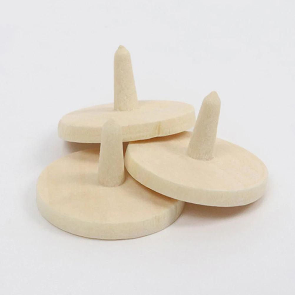 

10pcs Golf Ball Position Markers Solid Wood Reusable Sturdy Wooden Line Tools Natural Design Fine Craftsmanship Golf for Golfers