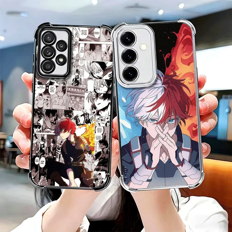MHA My Hero Todoroki Shoto Soft Phone Case For Samsung A17 A27 A07 A37 A57 A16 A56 A15 A55 A14 A54 A13 A53 A26 A36 A25 A35 A24 A