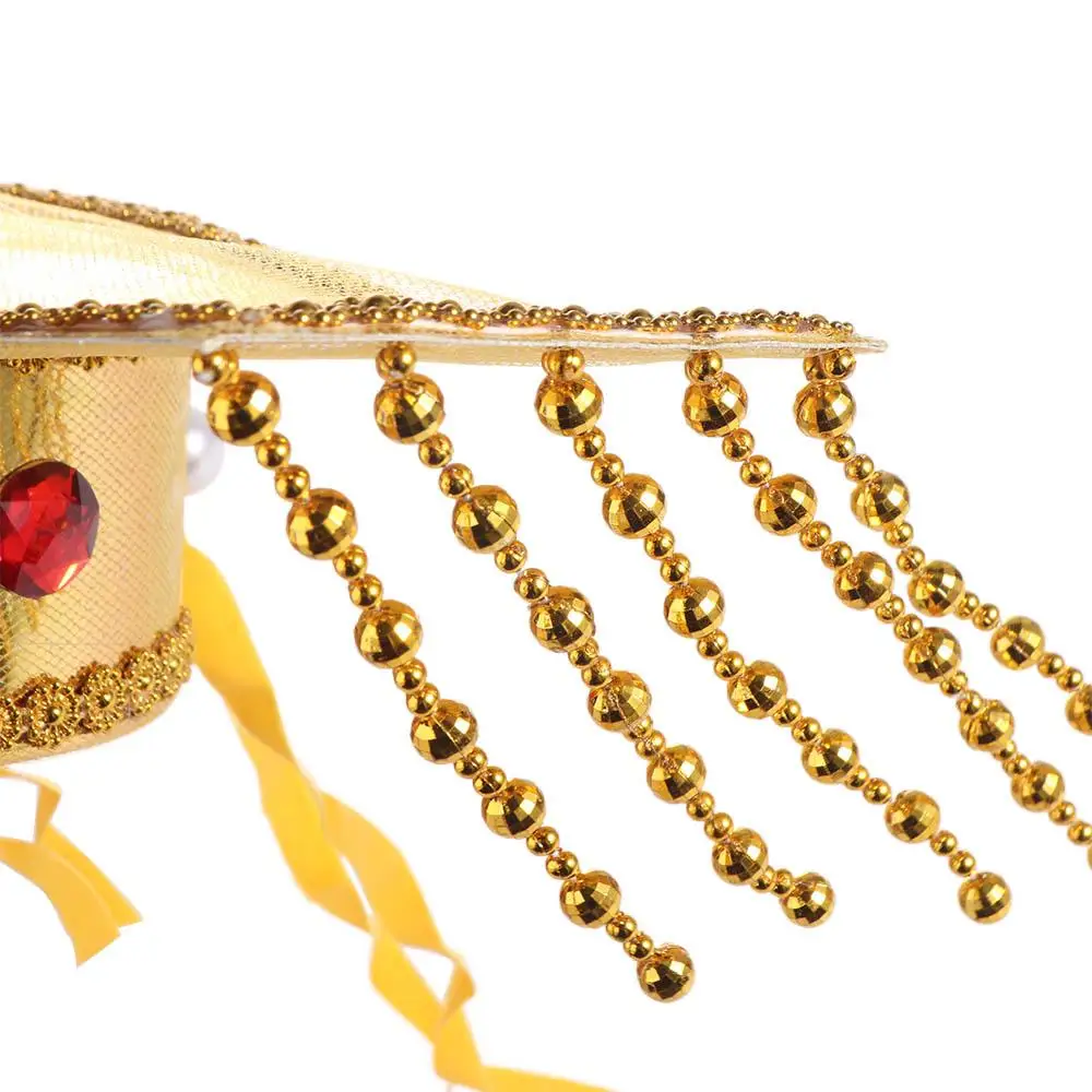 Bradde Chain Chinese Emperor Crown Han Dynasty Traditional Imperial Tiara Headwear Tang Dynasty Hat Cosplay Hanfu Headband
