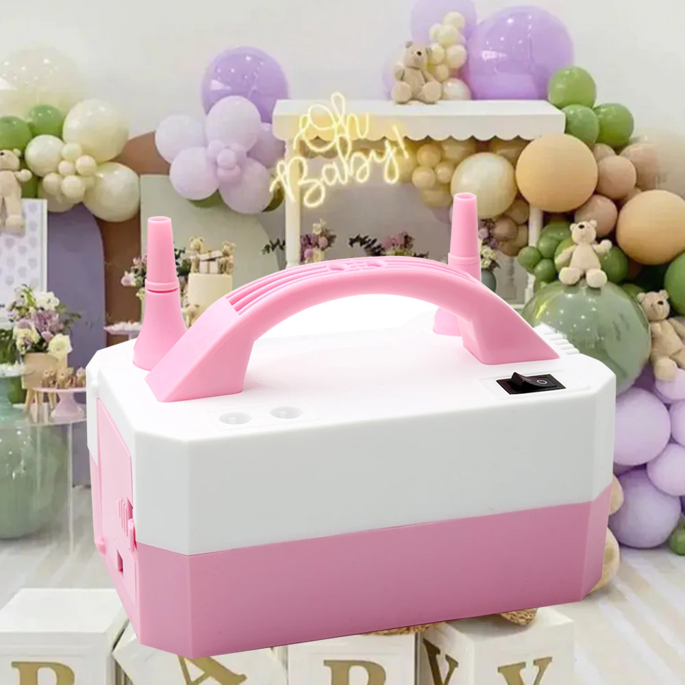 

New Electric Balloon Inflator Balloon Inflator Pump Can Inflate Two At The Same Time Has Two Modes Good For Decorating The Room