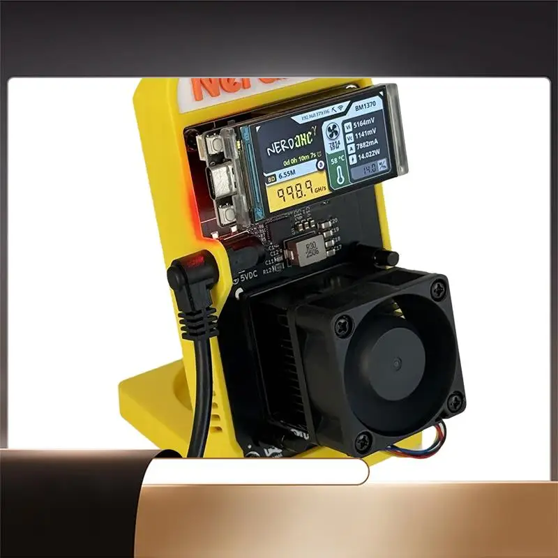 

X64A-Bitaxe 601 BTC Solo Miner 1.2TH/S 18-22W Nerdaxe 1200GH/S Crypto Miner BM1370 Asic Chip For Antminer S21 Pro