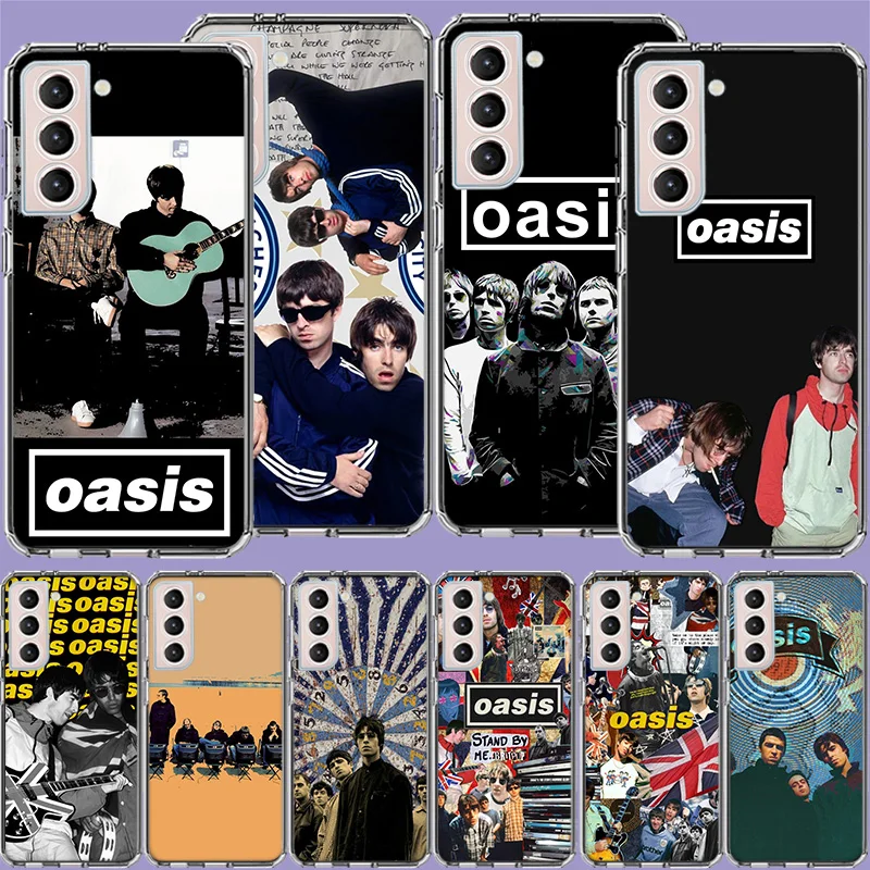 Band O-oasis Phone Case For Samsung S24 S25Edge Galaxy S22 S25 Ultra S21 S23 FE S20 S10 Plus S10E Cover Shell Coque Clear Silico
