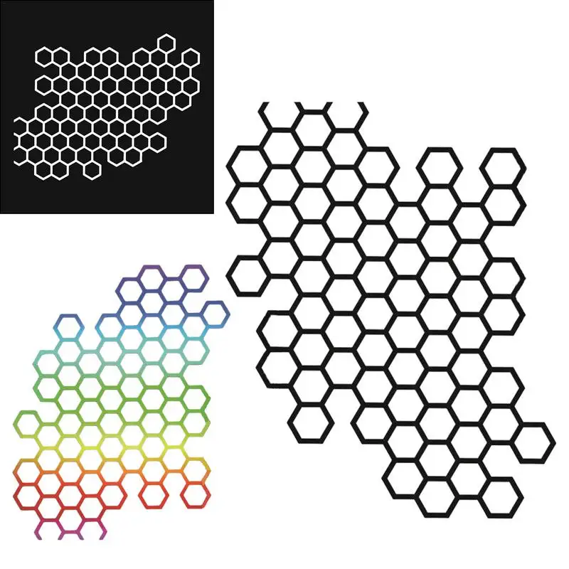 

Creative Decals Cover Decoration DIY Practical Honeycomb Car Sticker Decorative For Most Car Models Car Accessories