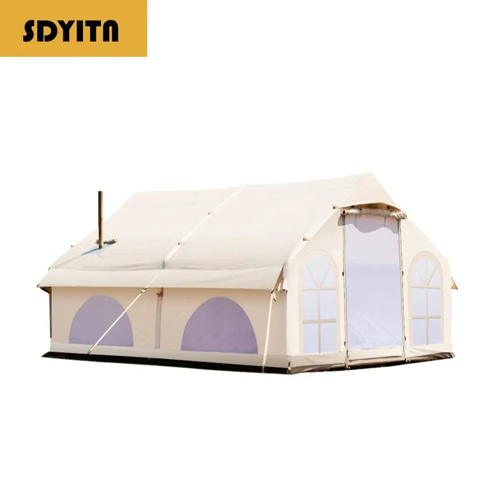 Extra Large Camping Tent with Thick Cotton Material and Mold Resistant Coating, Ideal for Outdoor Activities