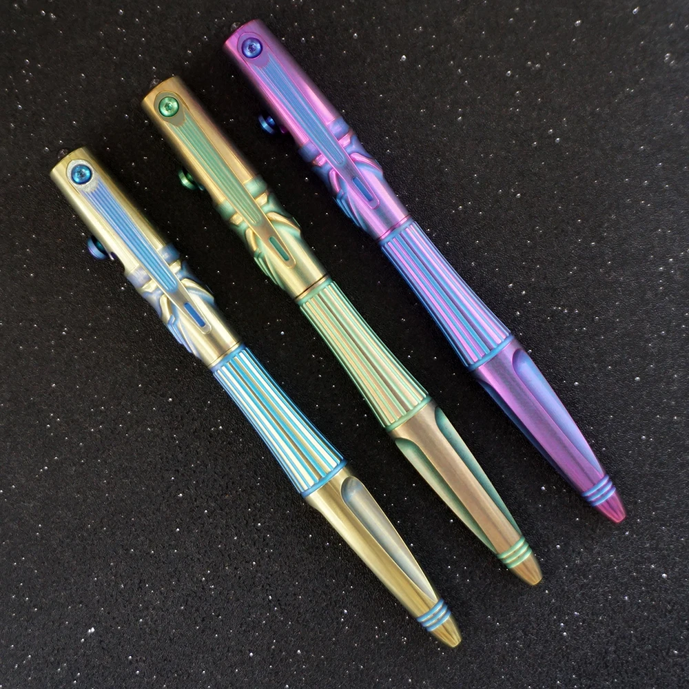 Rikekknife 티타늄 전술 펜, 외계인 펜 02 다기능 펜, 중립 서명 펜, EDC 도구, 쓰기 펜 제한 방어