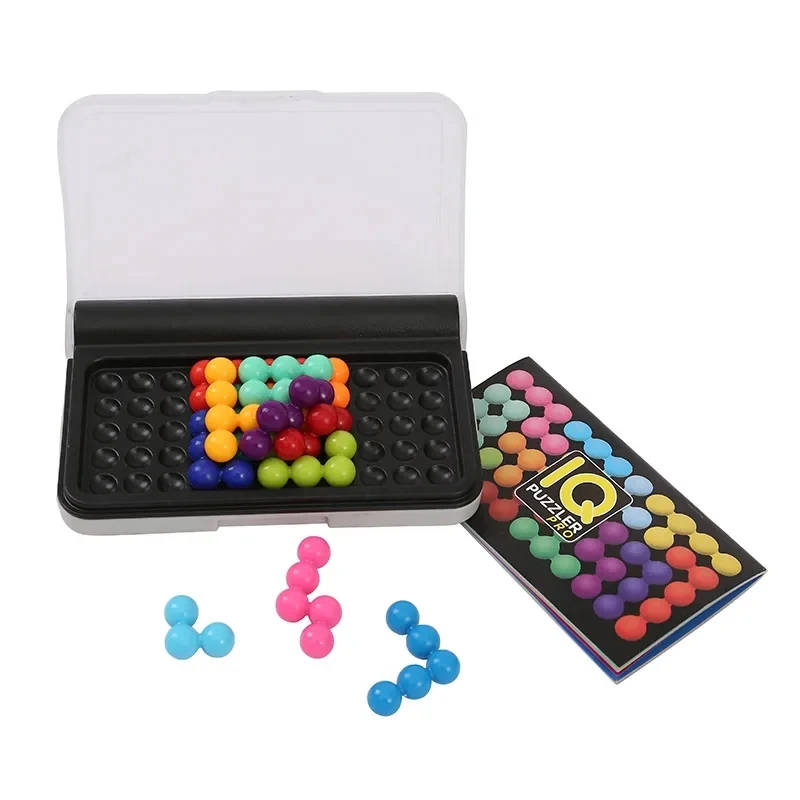 Piastra piramidale perla pensiero logico 120 sfida IQ 3D Puzzle board classico gioco per bambini piramide Bead regalo giocattolo Montessori