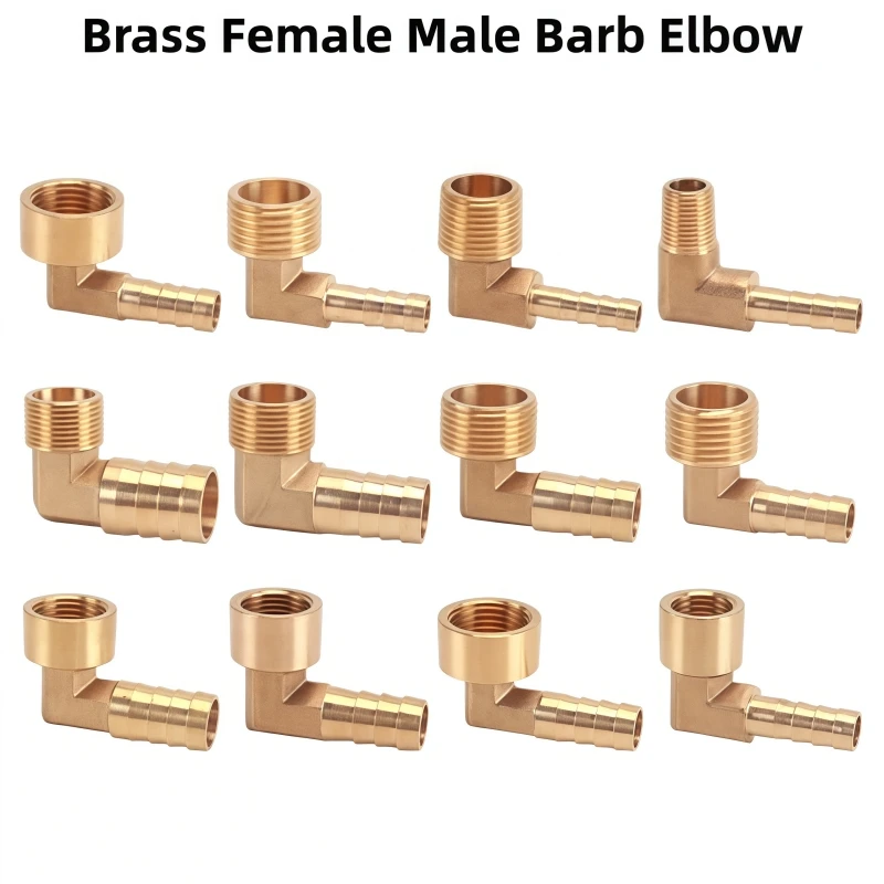 Brass Barb Connector 6mm 8mm 12mm 19mm 25mm Hose Male Female Thread 1/8 1/4 1/2 3/4 1
