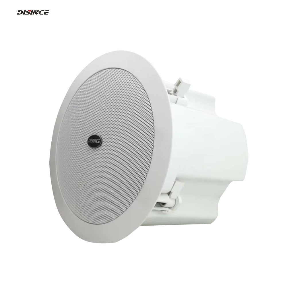 20W POE SIP Ceiling Speaker with Onvif/RTSP Audio Stream WiFi & Ethernet Cable Support for Home Security System