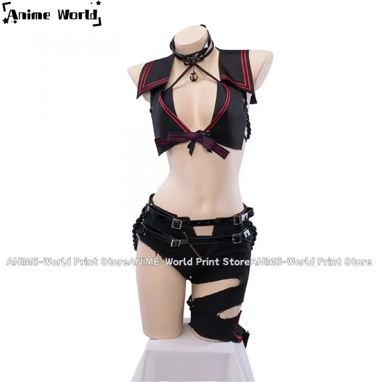 

《Custom Size》Anime Fate/Grand Order Jeanne D’arc Black Swimsuit Cosplay Costume Halloween