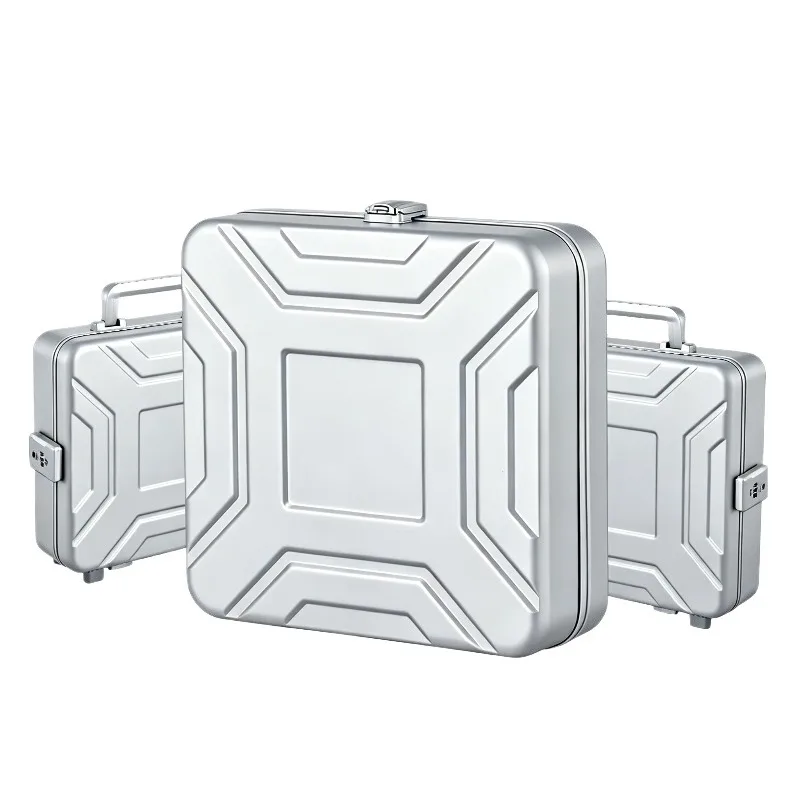 Metal Jewelry Box with Lock Modern Luxury Jewelry Boxes Multifunctional Ring Necklace Organizer Case Large Capacity Toolbox