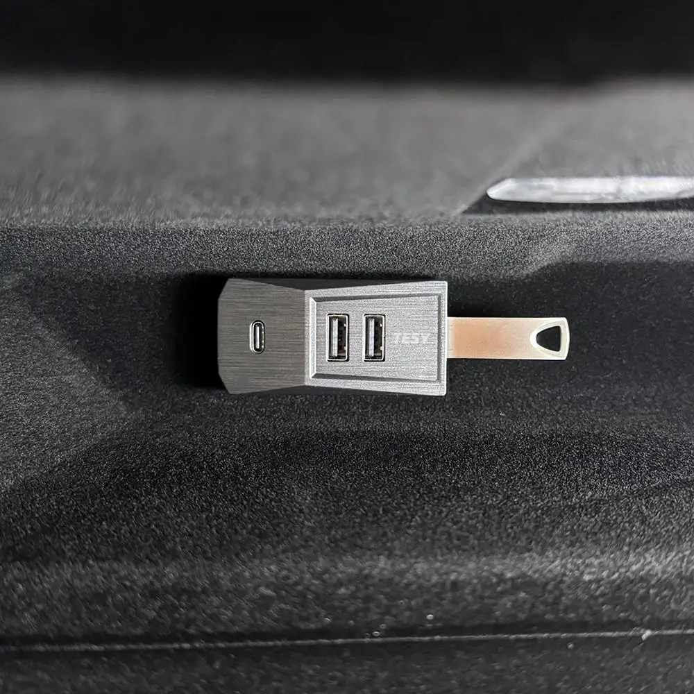 Glovebox USB Hub ل تسلا نموذج جديد Y إطلاق العرعر 2025 نموذج 3 هايلاند 2024 Type-C ميناء شاشة ديجيتال الفاصل لرسو السفن