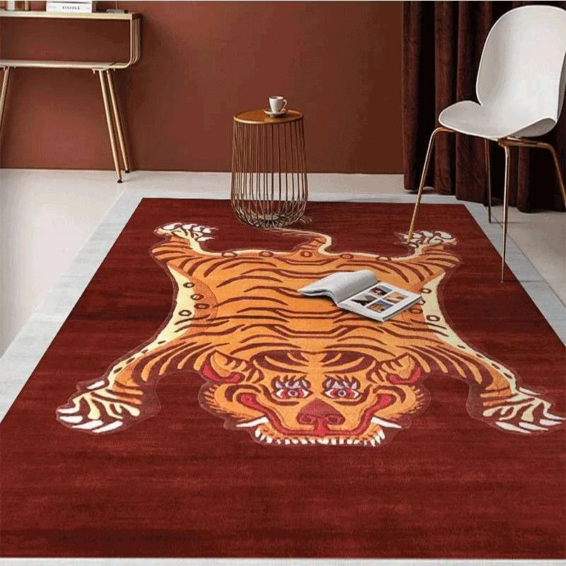 Bengal Tiger Area Rugs for Living Room Carpet Washable Rugs for Bedroom Rug Non Slip Floor Mat  for Bathroom Kitchen Doormat